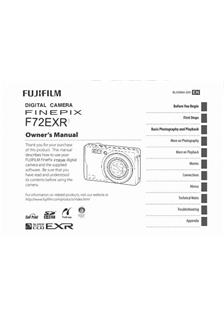 Fujifilm FinePix F72 EXR manual. Camera Instructions.